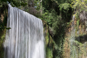 Waterfall Monasterio de piedra in Spain