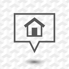 home icon stock vector illustration flat design