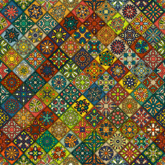 Seamless pattern. Vintage decorative elements. Hand drawn background. Islam, Arabic, Indian, ottoman motifs. Perfect for printing on fabric or paper.