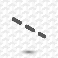 dash-dotted line icon stock vector illustration flat design