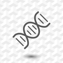 DNA icon stock vector illustration flat design