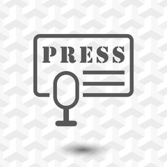 press icon stock vector illustration flat design