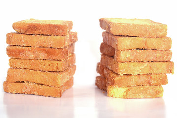 bread toots roll isolate on white background