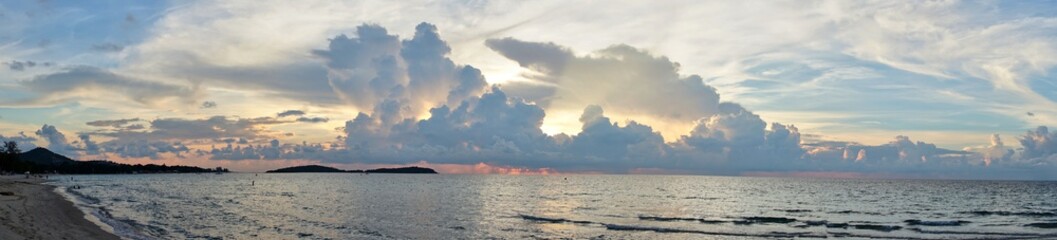 Beautiful sunset on Koh Samui
