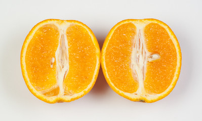 Cut orange