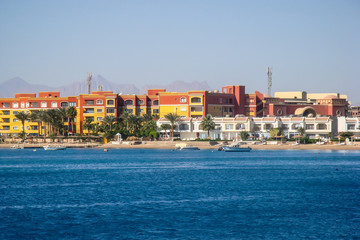 Naklejka premium Krajobraz morski w Egipcie