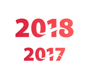 Happy New Year 2018 background.