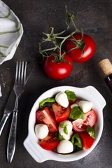 Fresh italian caprese salad