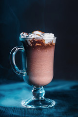 Hot chocolate with whipped cream