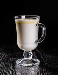 White hot chocolate with coconut