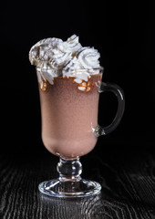Hot chocolate with whipped cream