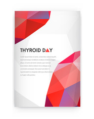 World Thyroid Day. Thyroid Solidarity Day. Vector Illustration.