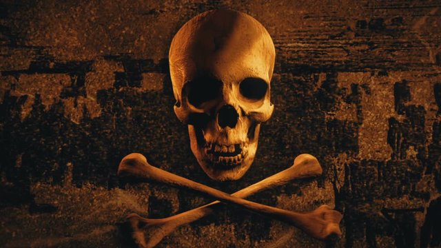 Skull and bones series. Pirate flag. Jolly roger. 
