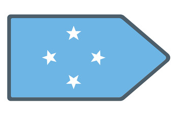 Drapeau États fédérés de Micronésie