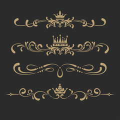 Vector set. Vintage Elements for your design