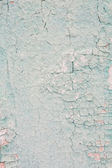 Vintage wood background with peeling paint