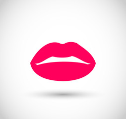 Lips icon vector