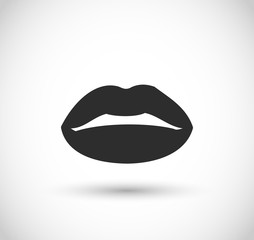Lips icon vector