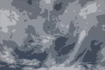 Black and white image of abstract camouflage background pattern colours