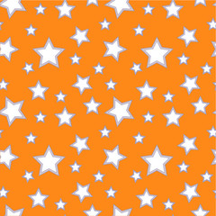 Abstract geometric seamless pattern with stars. Vector illustration. Colorful pastel background. Wallpaper for kids room or interior design