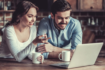Couple in the kitchen