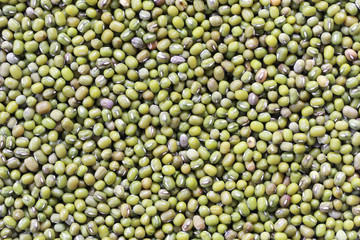 Pile green beans background.