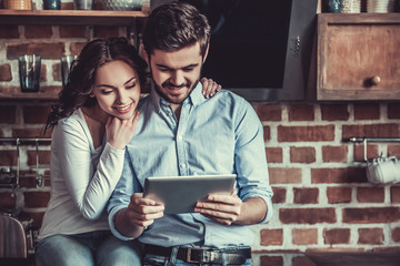 Couple in the kitchen
