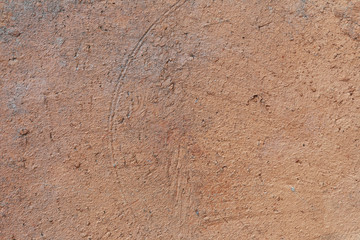 Surface of Orange earthenware.