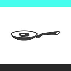 Scrambled eggs vector  icon.