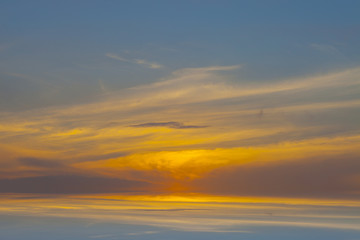 Colorful sunrise sky background.