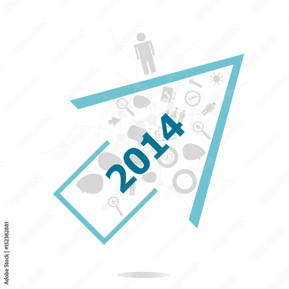Poster text 2014. time concept . data protection and secure elements inforgaphic set