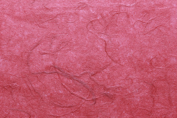 Red mulberry paper surface for the design Texture backdrop in your work.