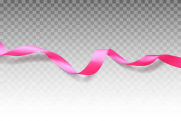 Pink vector ribbon