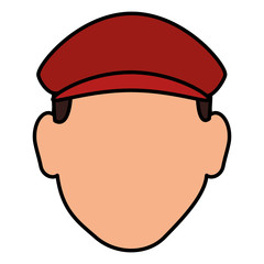 golf player avatar character vector illustration design