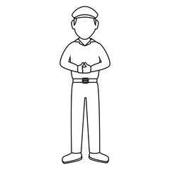 golf player avatar character vector illustration design