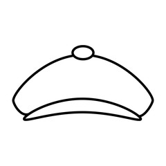 golf hat isolated icon vector illustration design