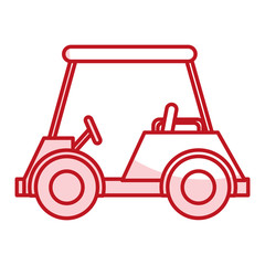 golf car isolated icon vector illustration design