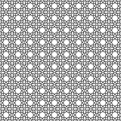 Seamless black and white ornament in arabian style. Pattern for wallpapers and backgrounds