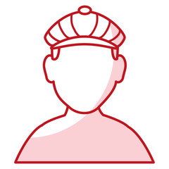 golf player shirtless avatar character vector illustration design