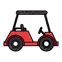 golf car isolated icon vector illustration design