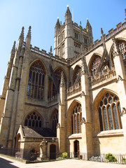 Fototapeta na wymiar Historical center in the town of Bath England