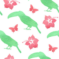 Tropical watercolor pattern