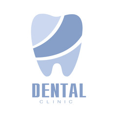 Dental clinic blue logo symbol