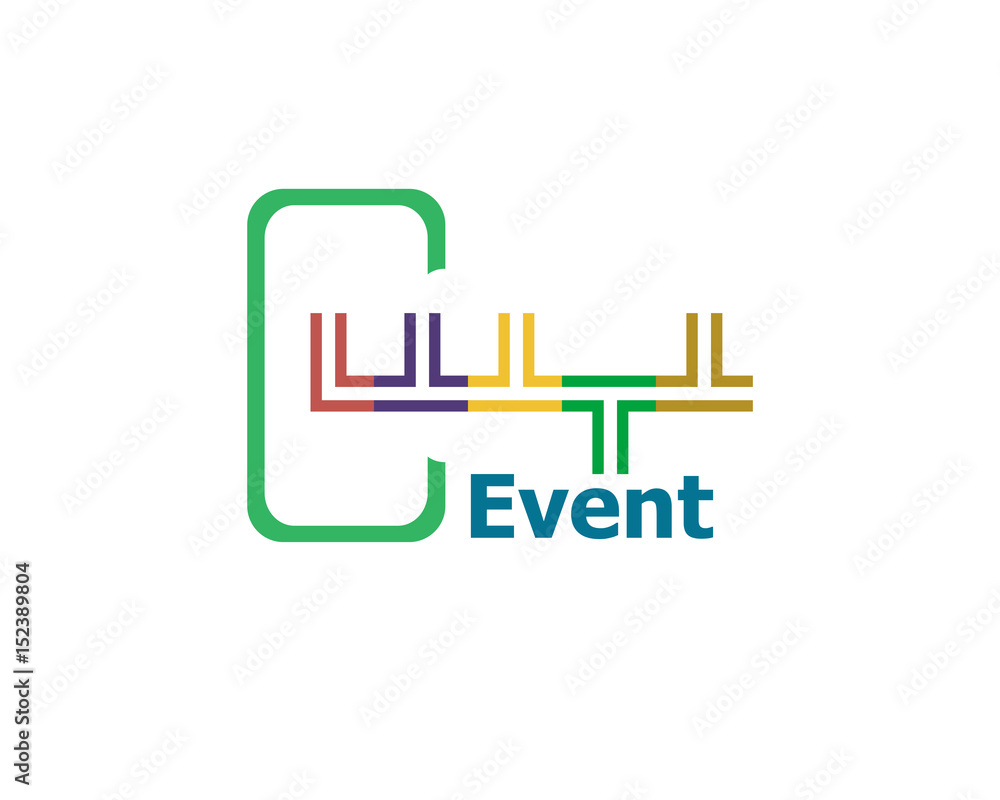 Fototapete text event. flat designed for graphic and web design