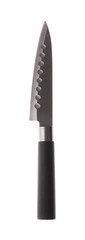 Kitchen boning knife like santoku on white background