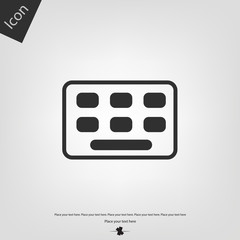 Keyboard vector icon