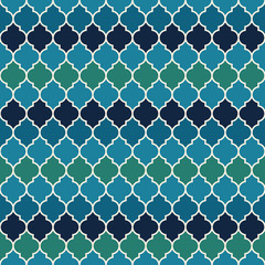 Fototapeta premium Flat moroccan seamless pattern vector