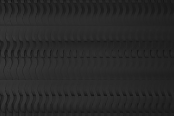 Fototapeta premium Background line black color pattern abstract concept 3D rendering.