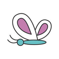 Butterfly color icon