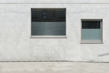 Naklejka na ściany i meble Texture of a modern window on the white wall